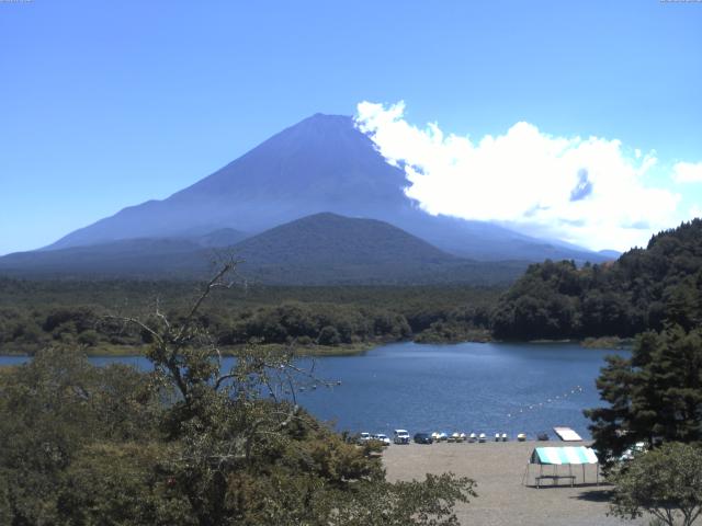 精進湖からの富士山