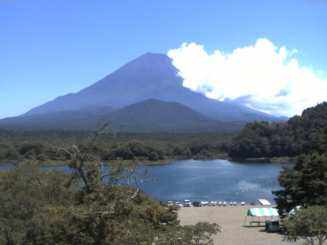 精進湖からの富士山