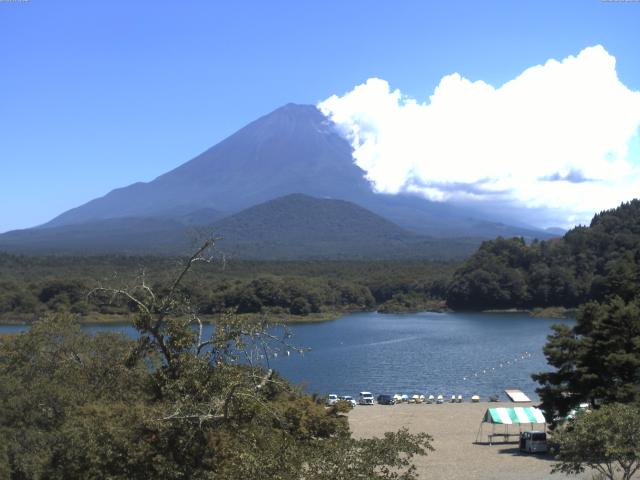精進湖からの富士山