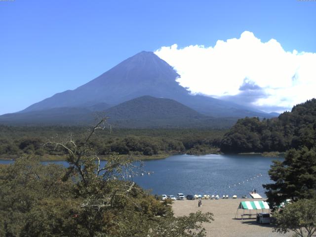 精進湖からの富士山