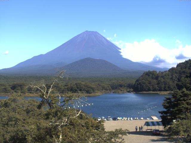 精進湖からの富士山