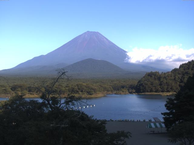 精進湖からの富士山