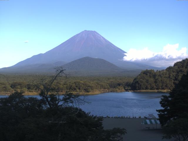 精進湖からの富士山