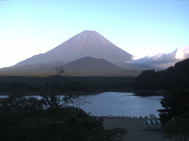 精進湖からの富士山