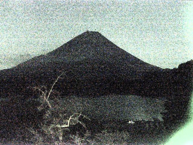 精進湖からの富士山