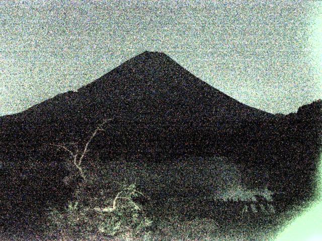 精進湖からの富士山