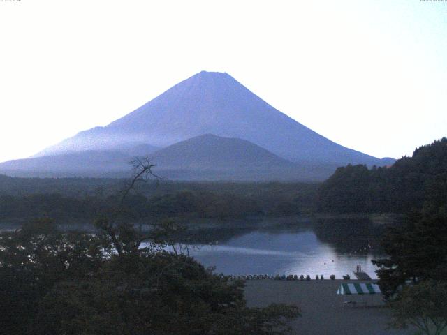 精進湖からの富士山