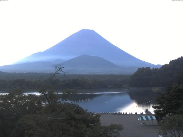 精進湖からの富士山