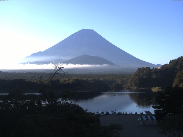 精進湖からの富士山