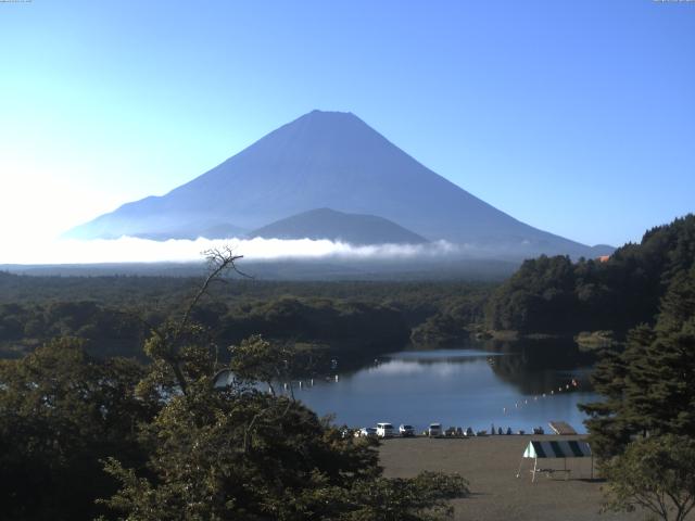 精進湖からの富士山