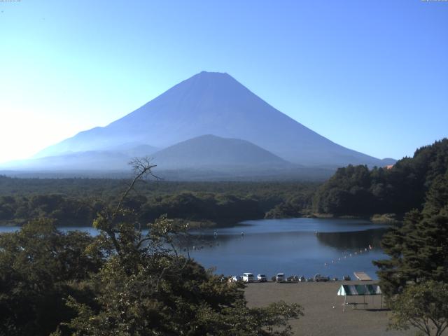 精進湖からの富士山