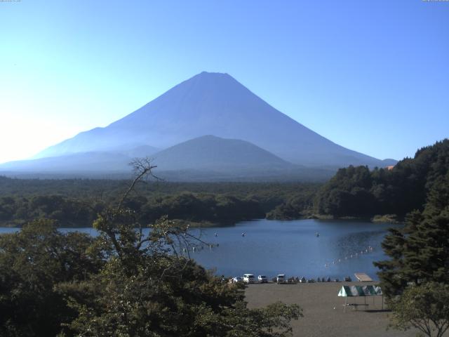 精進湖からの富士山