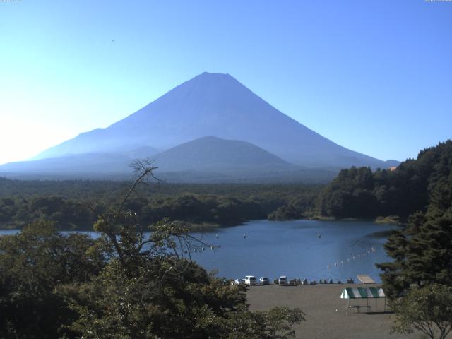精進湖からの富士山