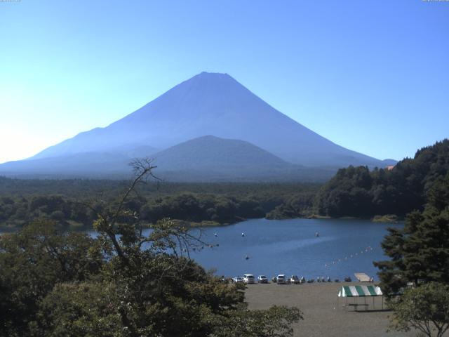 精進湖からの富士山