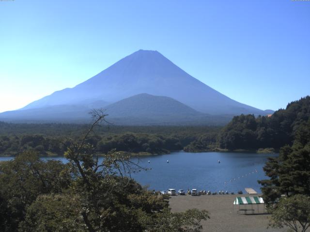 精進湖からの富士山