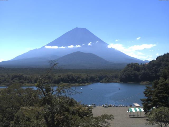 精進湖からの富士山