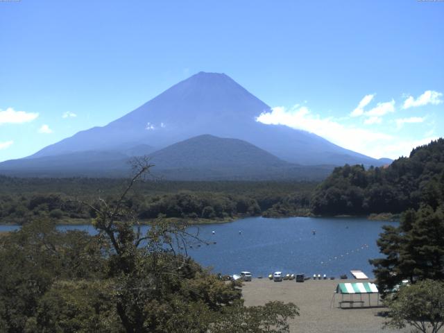 精進湖からの富士山