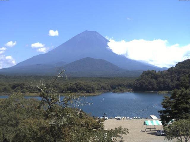 精進湖からの富士山