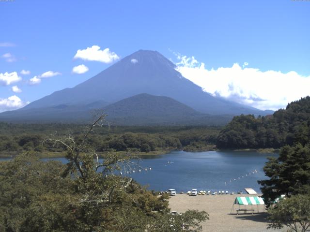 精進湖からの富士山