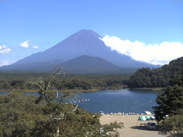 精進湖からの富士山