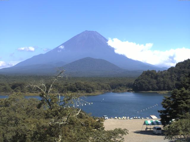 精進湖からの富士山