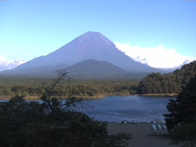 精進湖からの富士山