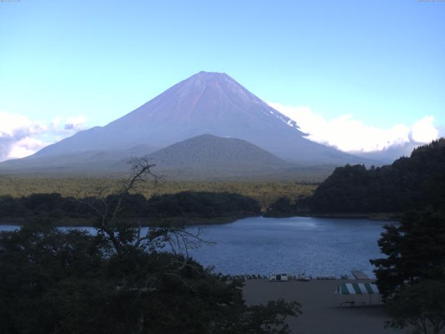 精進湖からの富士山