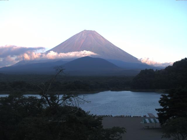 精進湖からの富士山