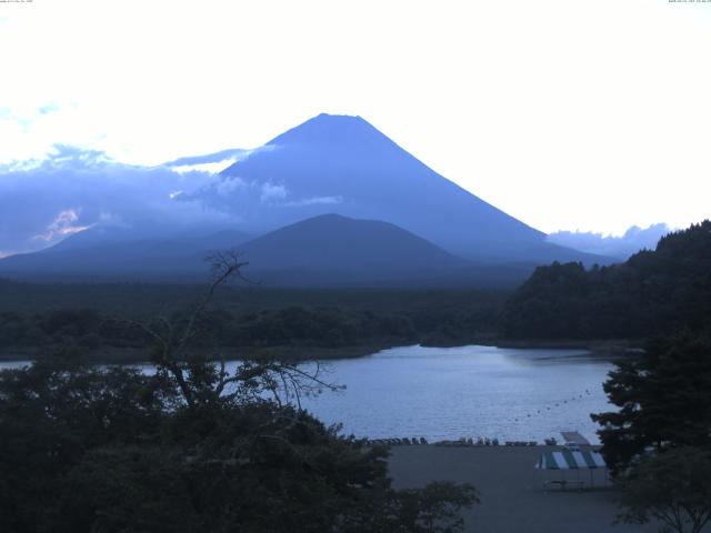 精進湖からの富士山
