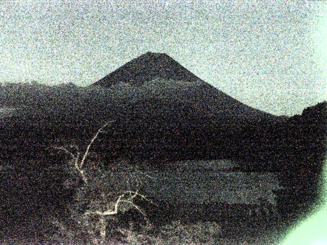 精進湖からの富士山