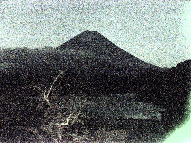精進湖からの富士山
