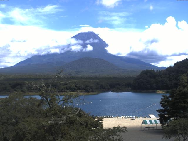 精進湖からの富士山