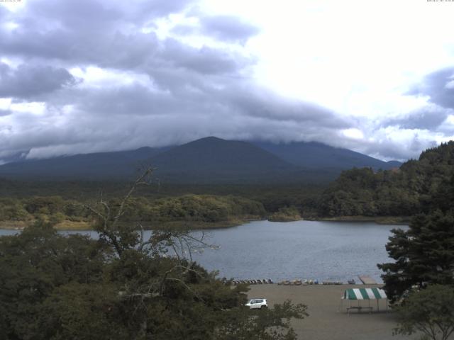 精進湖からの富士山