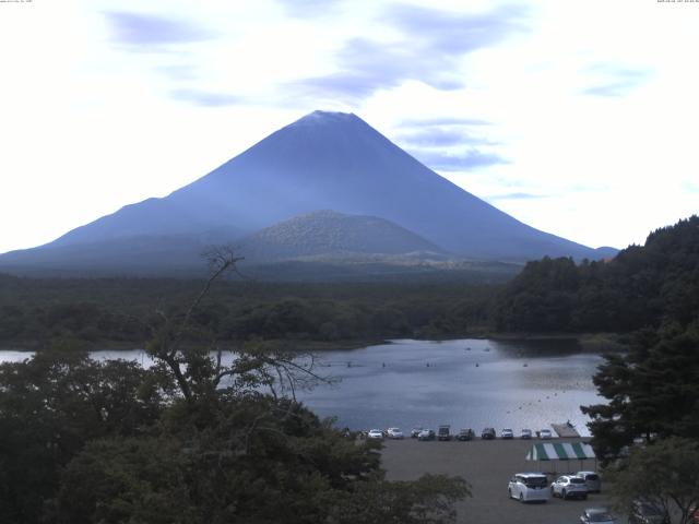 精進湖からの富士山
