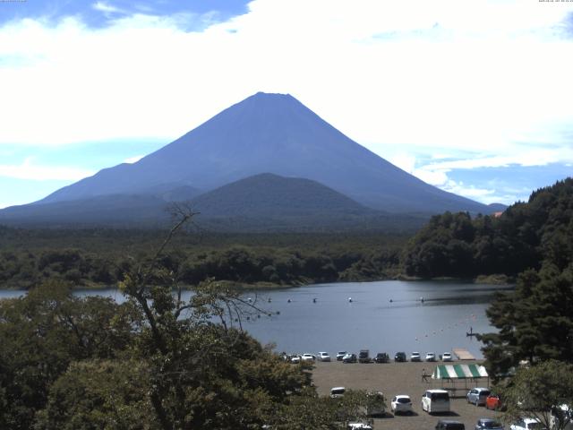 精進湖からの富士山