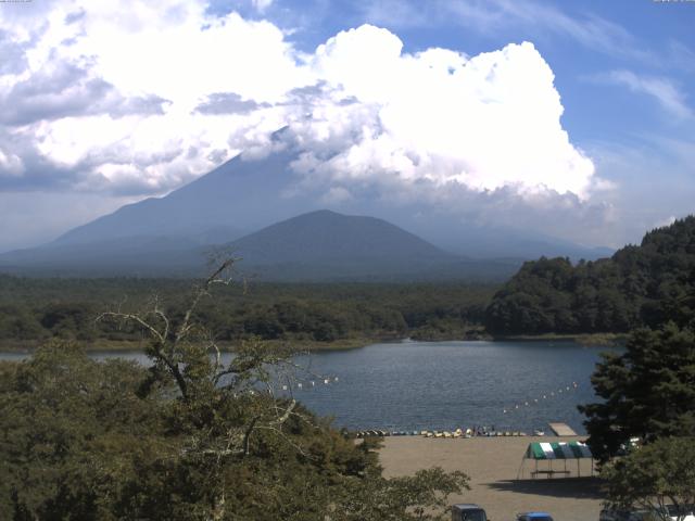 精進湖からの富士山