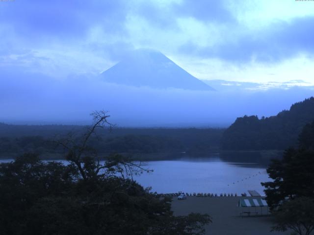 精進湖からの富士山