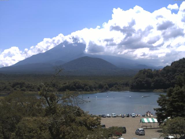 精進湖からの富士山