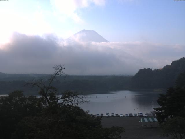 精進湖からの富士山