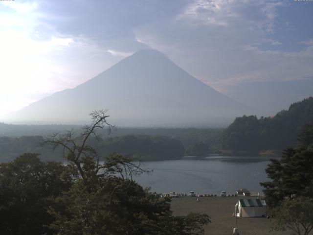 精進湖からの富士山