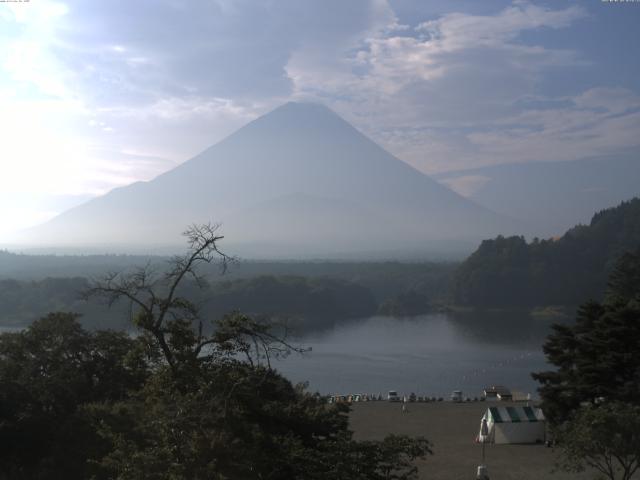 精進湖からの富士山