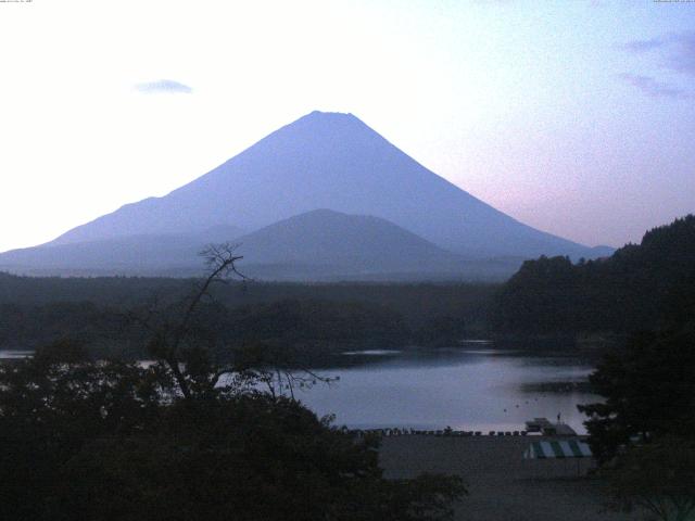 精進湖からの富士山