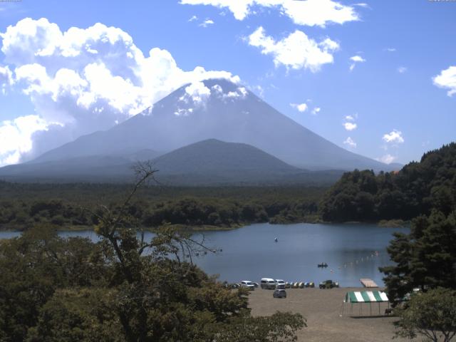 精進湖からの富士山
