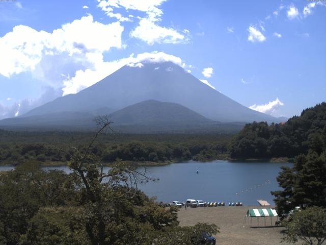 精進湖からの富士山