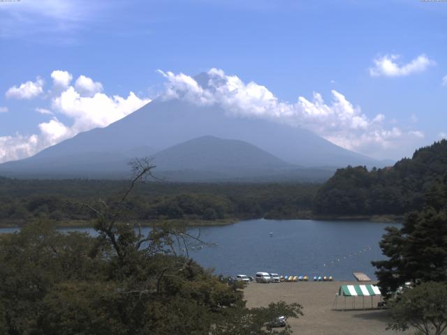 精進湖からの富士山