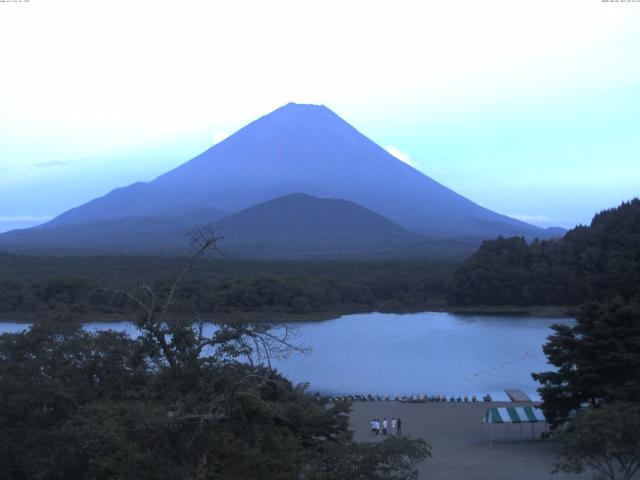 精進湖からの富士山