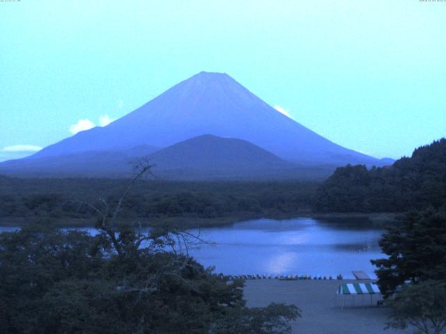 精進湖からの富士山