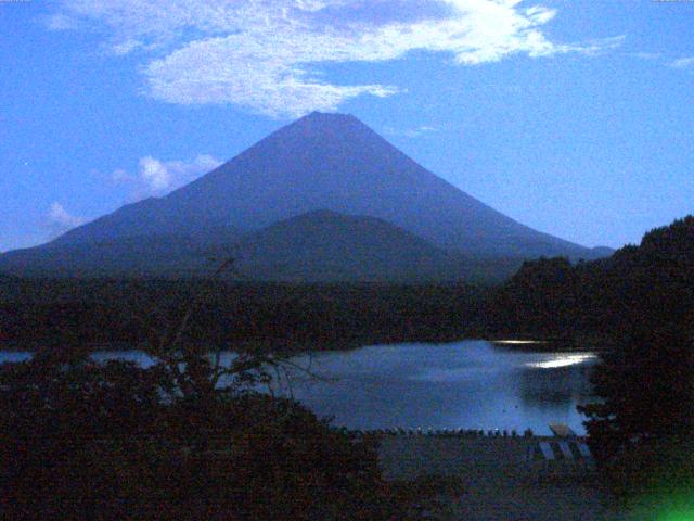 精進湖からの富士山