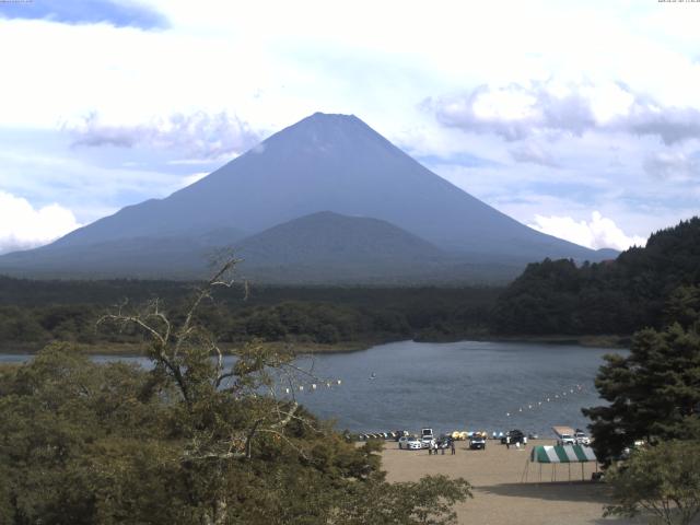 精進湖からの富士山