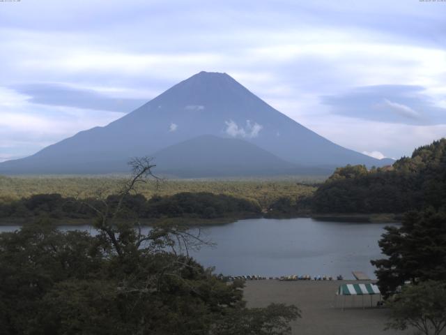 精進湖からの富士山